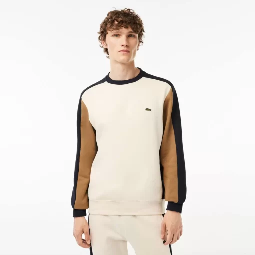 Lacoste Sweatshirts-Brushed Fleece Colourblock Jogger Sweatshirt