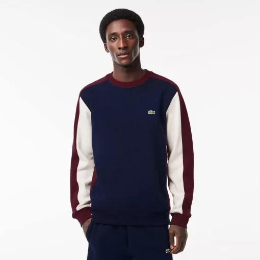 Lacoste Sweatshirts-Brushed Fleece Colourblock Jogger Sweatshirt