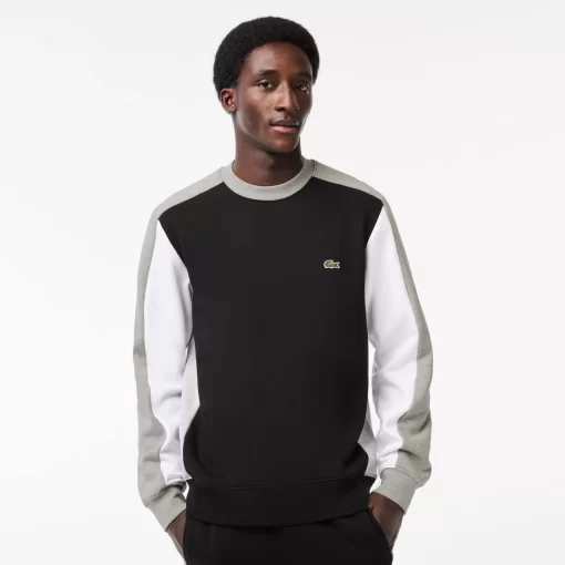 Lacoste Sweatshirts-Brushed Fleece Colourblock Jogger Sweatshirt