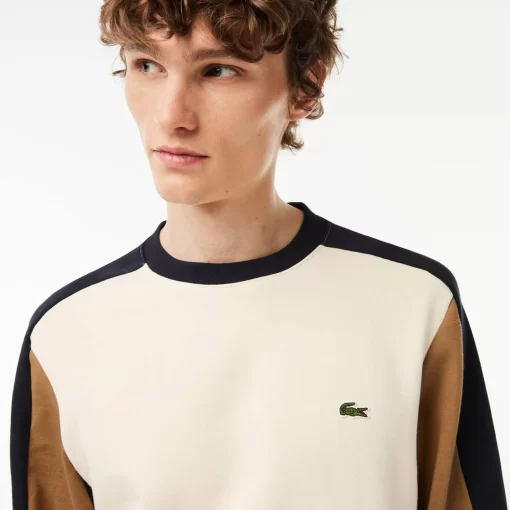 Lacoste Sweatshirts-Brushed Fleece Colourblock Jogger Sweatshirt