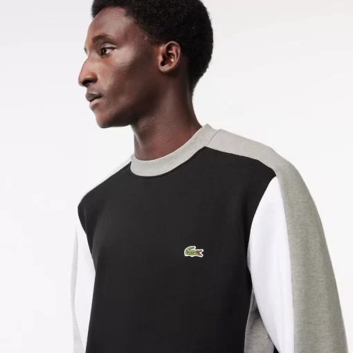 Lacoste Sweatshirts-Brushed Fleece Colourblock Jogger Sweatshirt