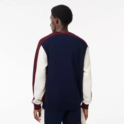 Lacoste Sweatshirts-Brushed Fleece Colourblock Jogger Sweatshirt