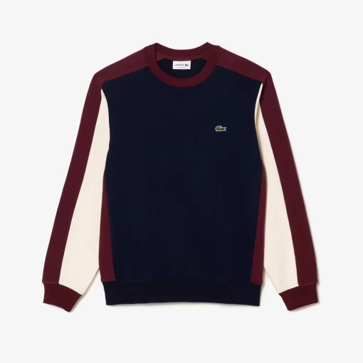 Lacoste Sweatshirts-Brushed Fleece Colourblock Jogger Sweatshirt