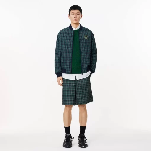 Lacoste Knitwear-Cable Knit Cotton Sweater