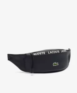 Lacoste Bum Bags-Canvas Lcst Logo Stripe Banana Bag