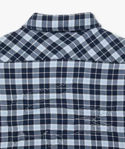 Lacoste Shirts-Checked Overshirt With Quilted Lining