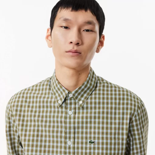 Lacoste Shirts-Checked Poplin Shirt