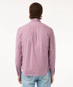 Lacoste Shirts-Checked Poplin Shirt