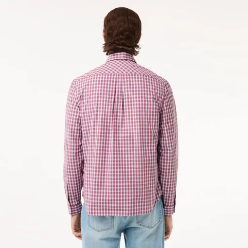 Lacoste Shirts-Checked Poplin Shirt