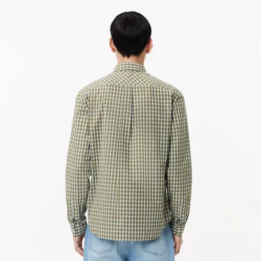 Lacoste Shirts-Checked Poplin Shirt