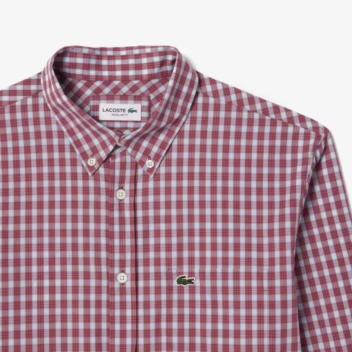 Lacoste Shirts-Checked Poplin Shirt