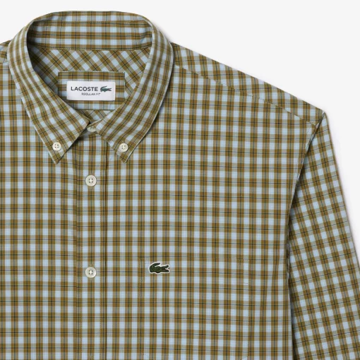 Lacoste Shirts-Checked Poplin Shirt