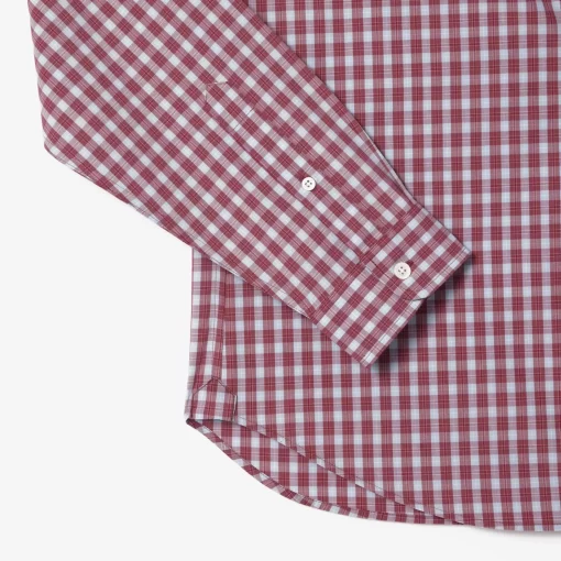 Lacoste Shirts-Checked Poplin Shirt