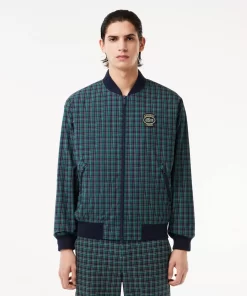 Lacoste Jackets & Coats-Checked Showerproof Harrington Jacket