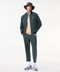 Lacoste Jackets & Coats-Checked Showerproof Harrington Jacket