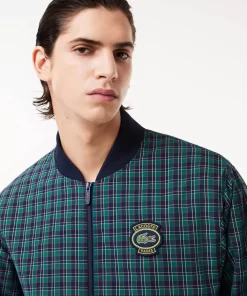 Lacoste Jackets & Coats-Checked Showerproof Harrington Jacket