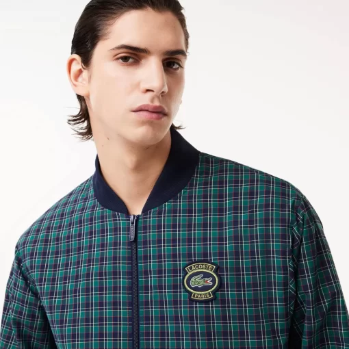 Lacoste Jackets & Coats-Checked Showerproof Harrington Jacket