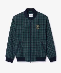 Lacoste Jackets & Coats-Checked Showerproof Harrington Jacket