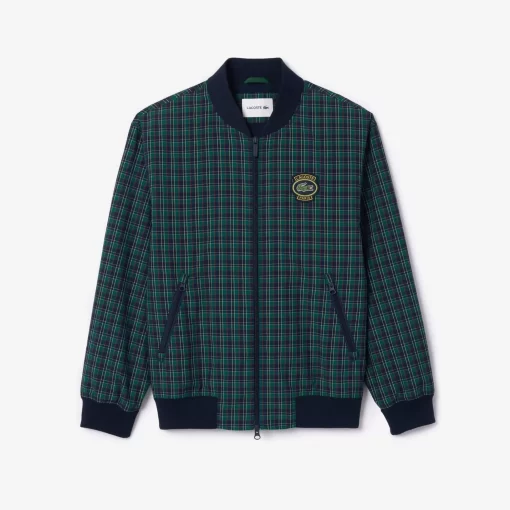 Lacoste Jackets & Coats-Checked Showerproof Harrington Jacket