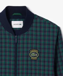 Lacoste Jackets & Coats-Checked Showerproof Harrington Jacket