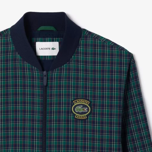 Lacoste Jackets & Coats-Checked Showerproof Harrington Jacket