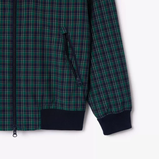 Lacoste Jackets & Coats-Checked Showerproof Harrington Jacket