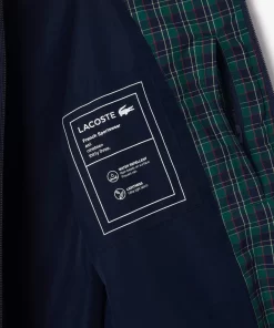 Lacoste Jackets & Coats-Checked Showerproof Harrington Jacket