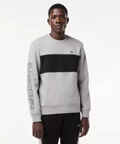 Lacoste Sweatshirts-Classic Fit 3D Print Colourblock Jogger Sweatshirt