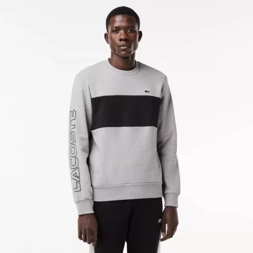 Lacoste Sweatshirts-Classic Fit 3D Print Colourblock Jogger Sweatshirt