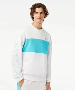 Lacoste Sweatshirts-Classic Fit 3D Print Colourblock Jogger Sweatshirt