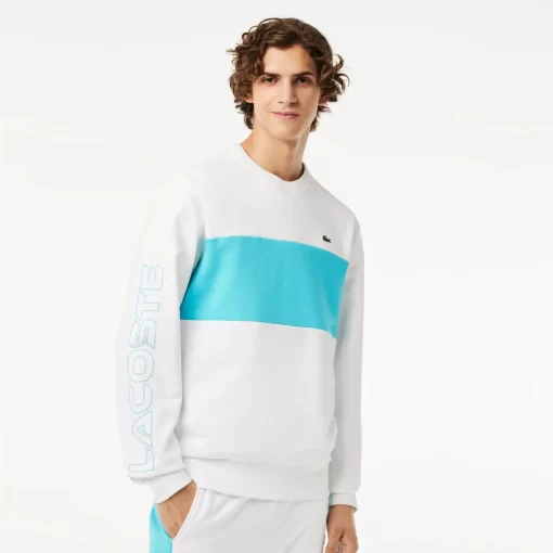 Lacoste Sweatshirts-Classic Fit 3D Print Colourblock Jogger Sweatshirt