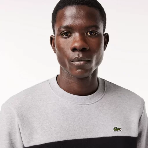 Lacoste Sweatshirts-Classic Fit 3D Print Colourblock Jogger Sweatshirt