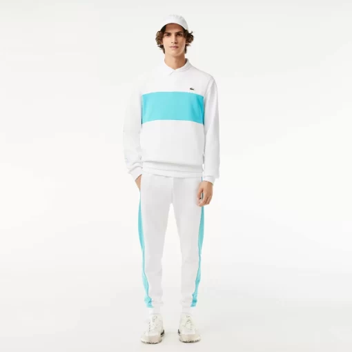 Lacoste Sweatshirts-Classic Fit 3D Print Colourblock Jogger Sweatshirt