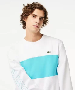 Lacoste Sweatshirts-Classic Fit 3D Print Colourblock Jogger Sweatshirt