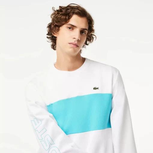 Lacoste Sweatshirts-Classic Fit 3D Print Colourblock Jogger Sweatshirt