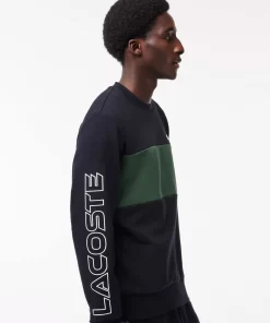 Lacoste Sweatshirts-Classic Fit 3D Print Colourblock Jogger Sweatshirt