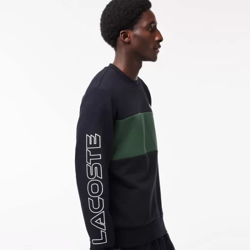 Lacoste Sweatshirts-Classic Fit 3D Print Colourblock Jogger Sweatshirt