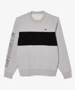 Lacoste Sweatshirts-Classic Fit 3D Print Colourblock Jogger Sweatshirt