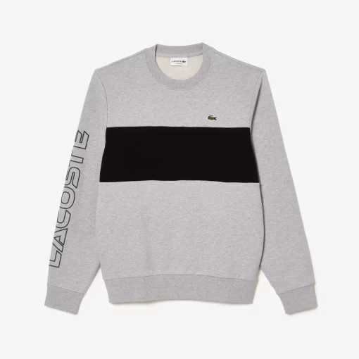 Lacoste Sweatshirts-Classic Fit 3D Print Colourblock Jogger Sweatshirt