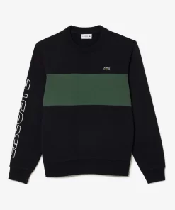 Lacoste Sweatshirts-Classic Fit 3D Print Colourblock Jogger Sweatshirt