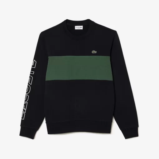 Lacoste Sweatshirts-Classic Fit 3D Print Colourblock Jogger Sweatshirt