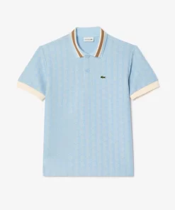 Lacoste Polo Shirts-Classic Fit Contrast Collar Monogram Motif Polo Shirt