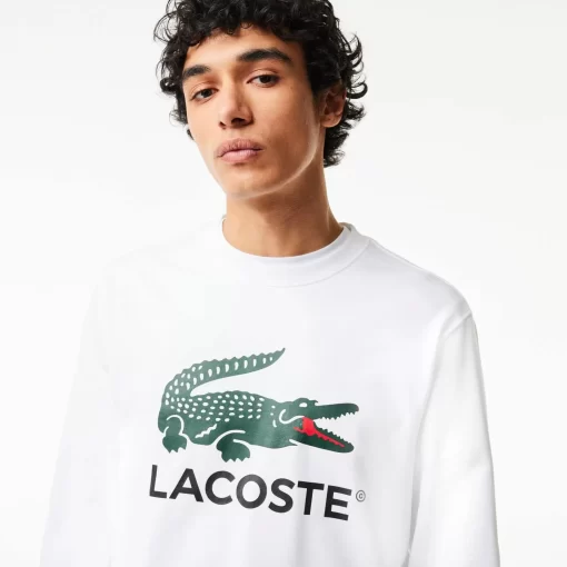 Lacoste Sweatshirts-Classic Fit Cotton Fleece Sweatshirt