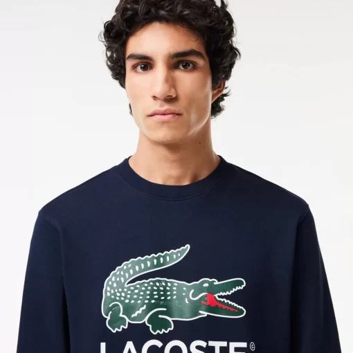 Lacoste Sweatshirts-Classic Fit Cotton Fleece Sweatshirt