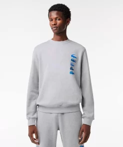 Lacoste Sweatshirts-Classic Fit Croc Print Jogger Sweatshirt