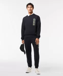 Lacoste Sweatshirts-Classic Fit Croc Print Jogger Sweatshirt