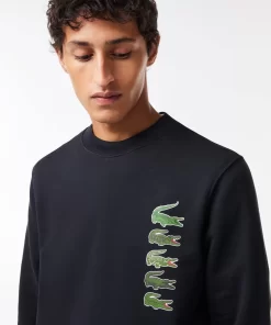 Lacoste Sweatshirts-Classic Fit Croc Print Jogger Sweatshirt