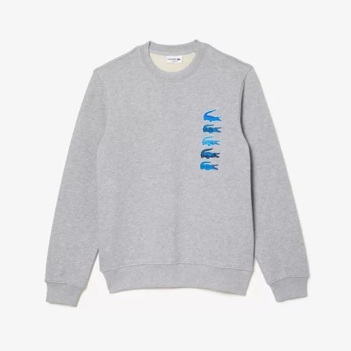 Lacoste Sweatshirts-Classic Fit Croc Print Jogger Sweatshirt