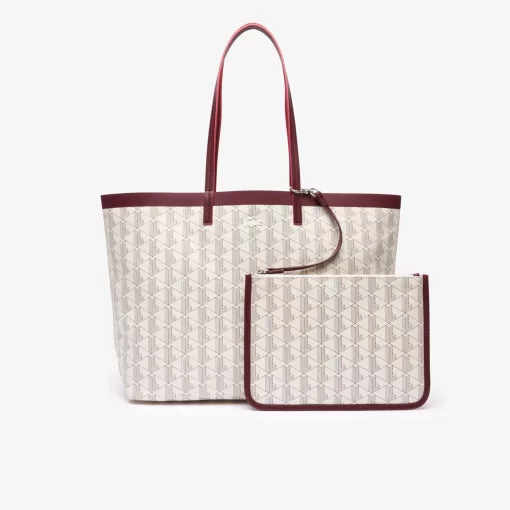 Lacoste Bags-Coated Canvas Monogram Tote