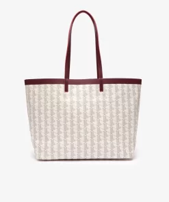 Lacoste Bags-Coated Canvas Monogram Tote